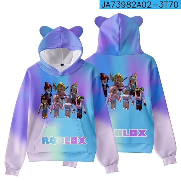 Ny Roblox Hoodie för barn, ytterkläder, pullover, sweatshirt av hög kvalitet D 150