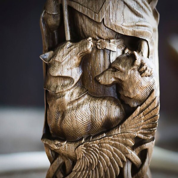Nordic Gods Odin Sol Loki Freya Carving Resin Sculpture Altar Heathen Asatru Norse Legend Viking God Goddes Home Desk Decoration Ordin