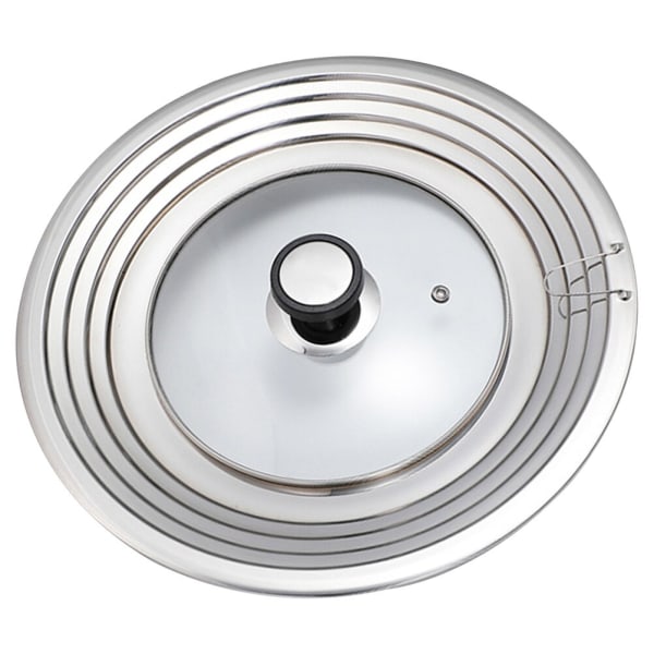 Lid Pot Cover Pan Lids Frying Cooking Replacement Steel Stainless Cookware Skillet Shockproof Wok Basting Universal Steamer As Shown