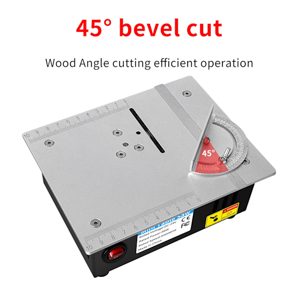 Mini Table Saw Electric Small Bench Saws Desktop Saw Household DIY PCB Model Cutting Tool Woodworking Lathe Machine 63mm Blade Mini Table Saw