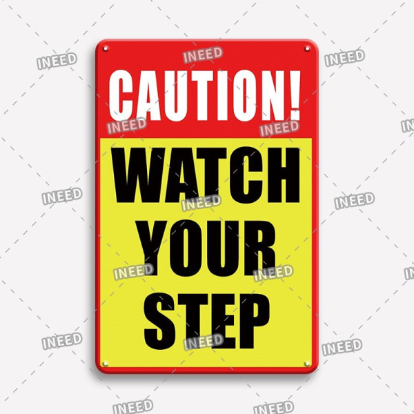 Tin Sign Warning Slogan Plate Retro Vintage Plaque Metal Plate Keep Out Aviso Camera For Yard Street Home Door Wall Decor Gift 31128 20x30cm