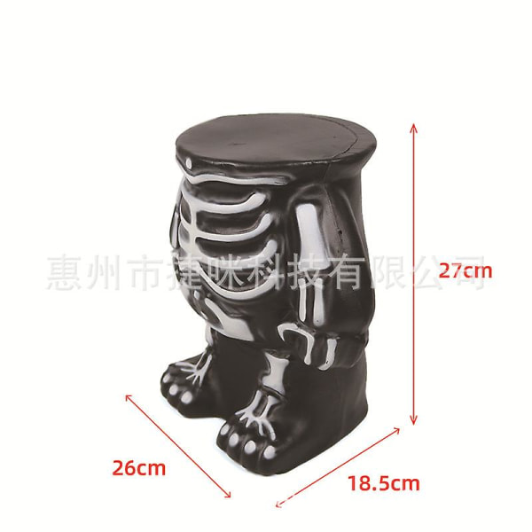 Halloween Cake Stand Halloween Decor Skeleton Body Shaped Stand Cake Tray Holder Black 27X26cm