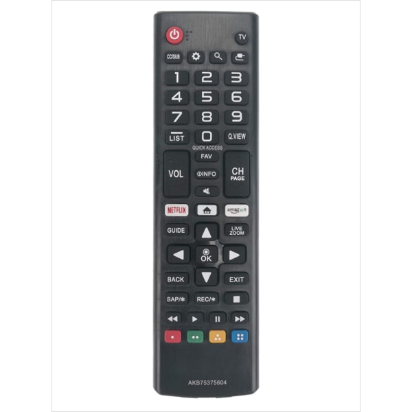 HIGH QUALITY ABS AKB75375604 REMOTE CONTROL FOR LG SMART TV 433MHZ Black