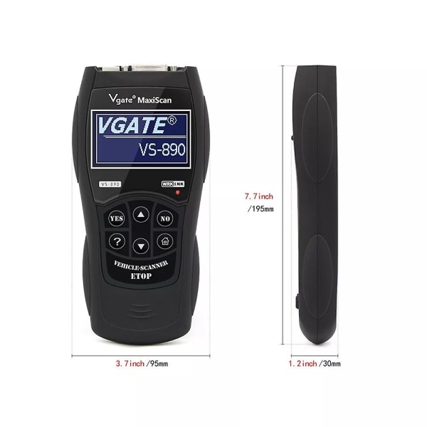 Obd2 Scanner Car Fault Code Reader Universal Vgate Maxiscan Scan Tool Car Vs-890 Obd Ii Diagnostic Scanner Tool Engine Tester A