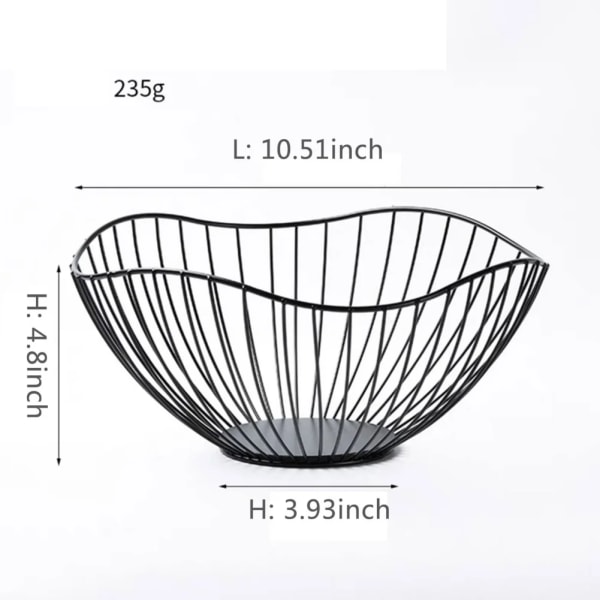 Multi-Size Iron Fruit Basket Durable Metal Wire Storage Bowl for Eggs Snacks Bread Dining Table Indoor Cosmetics Storage Basket A1