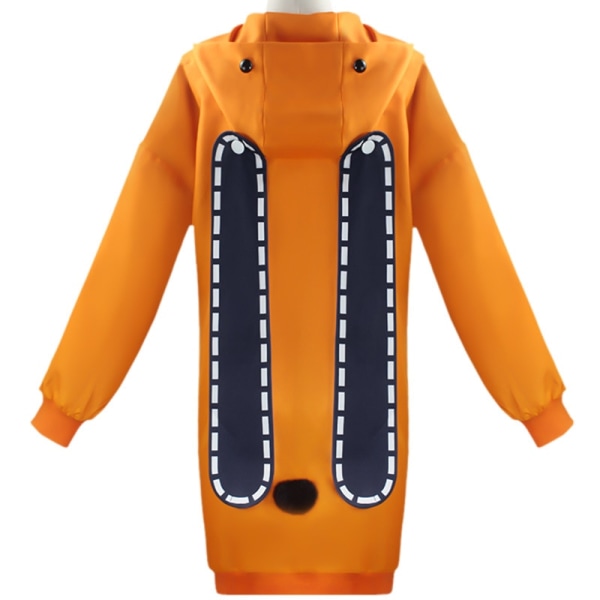 Rune Yomozuki Runa Cosplay Costume Anime Kakegurui Compulsive Gambler Women Orange Hoodie Zip Jacket Coat Beige M