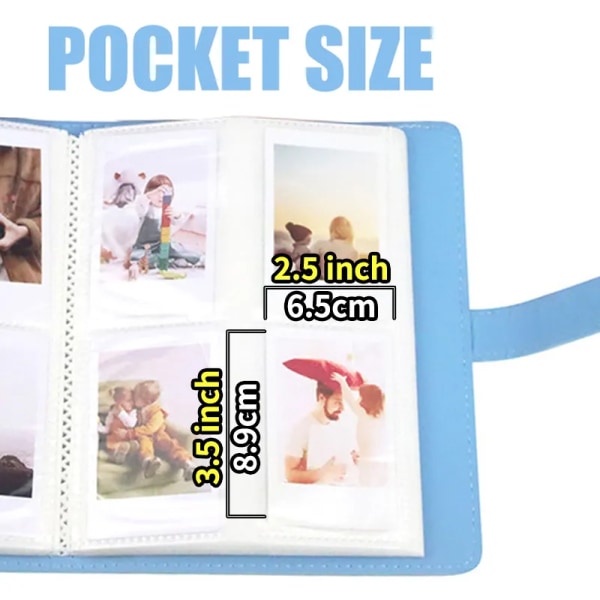 256 Pockets Mini Photo Album Picture Case for Fujifilm Instax Mini Film 7 8 9 11 25 50s 70 90 Link liplay Clay White