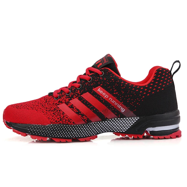 Men's and women's flats fashion casual sneakers couple walking shoes plus size breathable fitness running shoes men shoes Chocolate 40