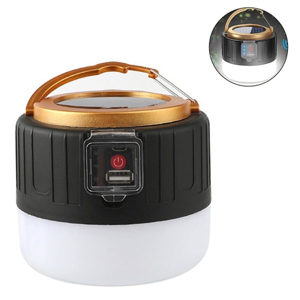 Solar LED Camping Lantern Rechargeable, Emergency Lantern - Remote Control Flashlight Tent Lights, Power Bank, 3 Light Modes, Outdoor Camping Travel