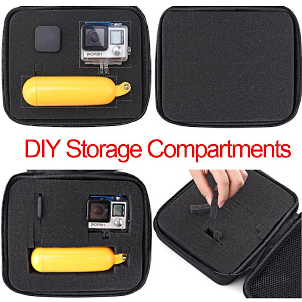 Tools Storage Box DIY Foam Camera Lens Shockproof Bag Travel Tool Box Outdoor EVA Zipper Fishing Case Electric Accessories No.8 2 layers