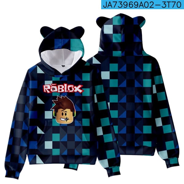 Ny Roblox Hoodie för barn, ytterkläder, pullover, sweatshirt av hög kvalitet E 120