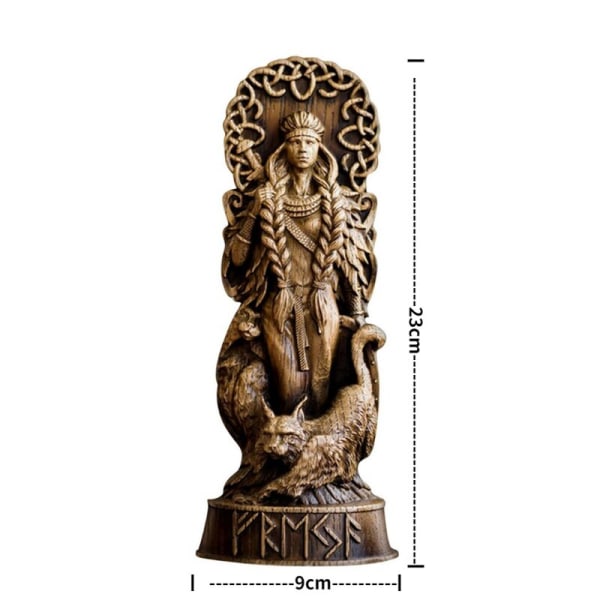 Nordic Gods Odin Sol  Freya Carving Resin Sculpture Altar Heathen Asatru Norse Legend Viking God Goddes Home Desk Decoration Loki