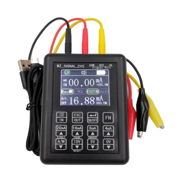 Portable 0-20mA 4-20mA 0-10V 0-12V 24V Signal Generator 0-22mA Calibrator Measuring Meter Debugging Tool LCD Display