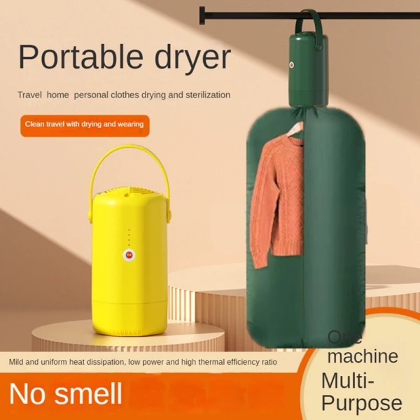 Mini Dryer Portable Clothes Dryer For Apartment Travel Clothes Dryer For Swimwear, Socks Tank Tops Panties EU Plug Orange One size