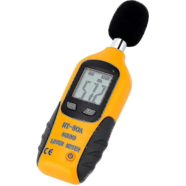 Rl Decibel Meter, Portable Digital Sound Level Meter Audio Noise Tester With Lcd Display, Measuring 30-130db [ht-80a] 1 Pack