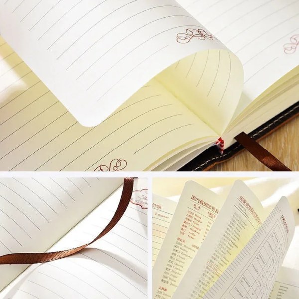 A5 200 Pages Retro Password Book with Lock Diary Thickened Creative Hand Ledger Student Notepad Stationery Notebook Binder Grey A5