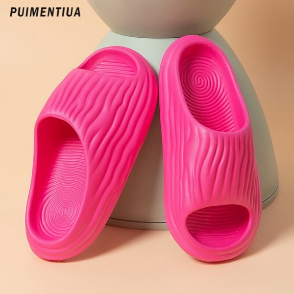 Girl Home Sandals Summer Man Women Flip Flops Fashion Korean Slippers Beach Man'S Pillow Slides Sports Bitter Gourd Sandalias Auburn 44-45