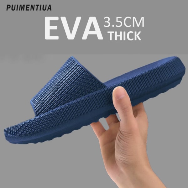 Girl Home Sandals Summer Man Women Flip Flops Fashion Korean Slippers Beach Man'S Pillow Slides Sports Bitter Gourd Sandalias Ivory 38-39