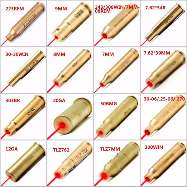 7.62 * 39MM röd laser siktning och justering verktyg 7.62 * 39MM