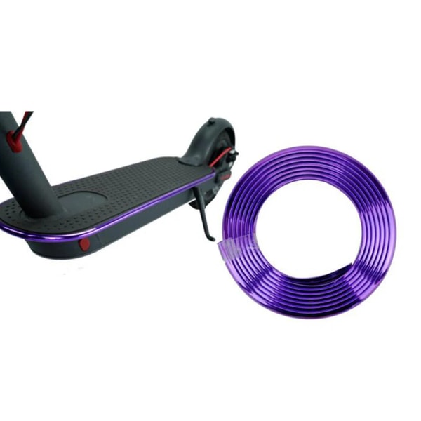 Electric Scooter Bumper Sticker Tape For Xiaomi Mijia M365 Pro KickScooter Accessories Protective Decorative Body Strip Stickers style 1 purple