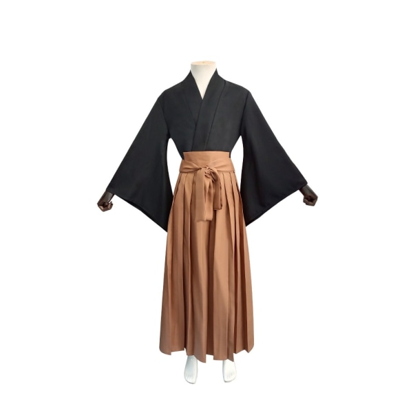 Anime Demon Slayer Kimetsu no Yaiba Haganezuka Hotaru Cosplay Costume ask scarf Japanese Kimono Halloween Carnaval Costume Black M