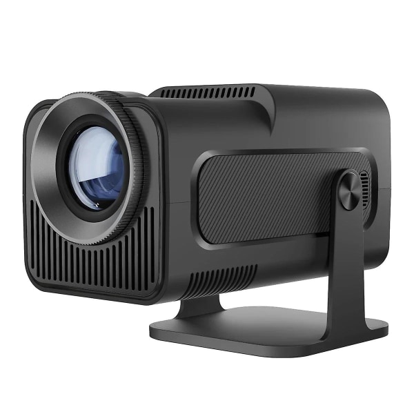 Android 11 390ANSI HY320 Projector 4K Native 1080P Dual Wifi6 BT5.0 Cinema Outdoor Portable Projetor Upgrated HY300 black European standard