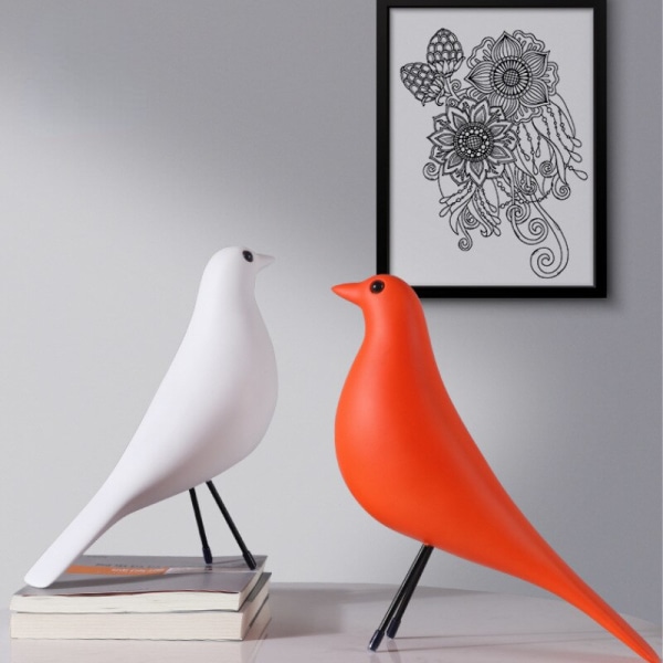 reative Gift Nordic Style Eames Bird Ornament Resin rafts Modern Minimalist Desktop reative Home Decoration Bird Sculpture C