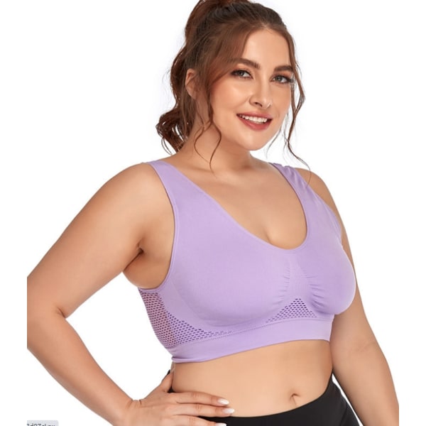 Sports Bras for Women Yoga Plus Large Big Size Ladies Bralette Mujer Top Underwear Padded Fitness Running Vest Brassiere S-7XL Red l