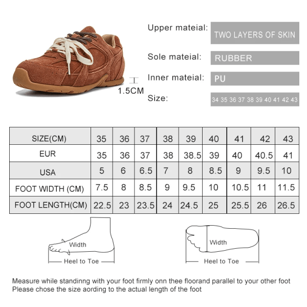 Women Sneakers 2024 Spring New Genuine Leather Retro German Training Shoes Women Contrast Flat Casual Shoes Women GRAY 43