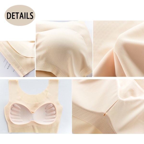 Sexy Seamless bra Push Up Bra Invisible Bralette Bras for Women Comfort Underwear soutien gorge femme  Solid Color S-5XL Pink 5XL
