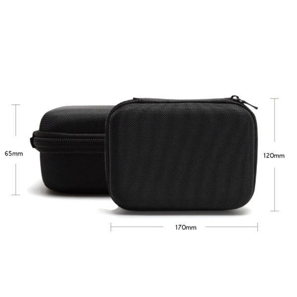 Laptop Charger Hard Disk Drive Storage Bag Fall Resistant Carrying Case Wear-resistant for Apple MacBook Computer Accessories Black 2pcs