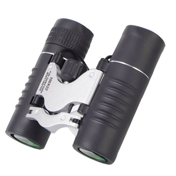 100x22 Hd Powerful Binoculars Professional Folding Mini Pocket Telescope With Phone Clip For Outdoor Hunting Camping Tourism