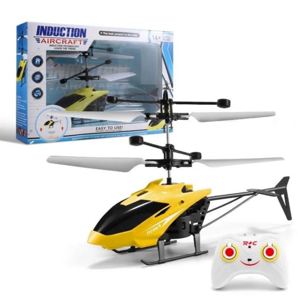 RC Aircraft Toy with Bright Light Rechargeable Simulation Model Toy Remote Control Airplane Mini 2CH Helicopter Toy Children Toy Red A