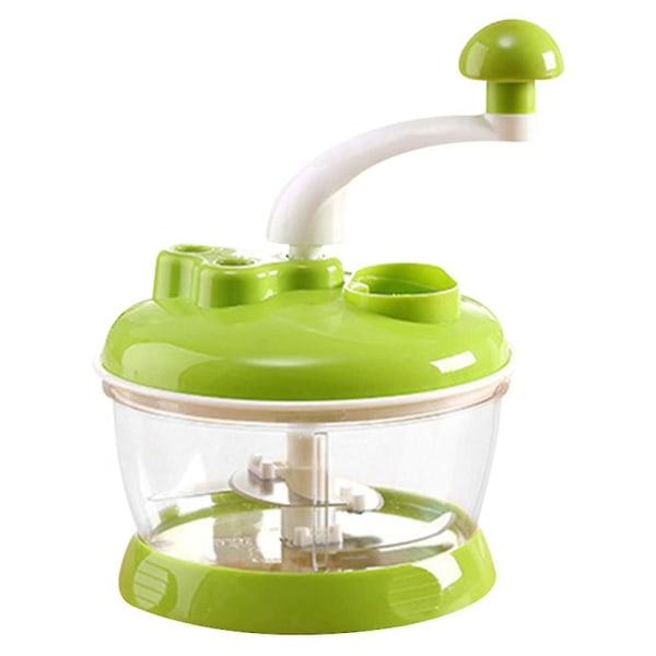 Food Processor Manual Multifunctional Meat Grinder Chopper For Home Kitchen Green
