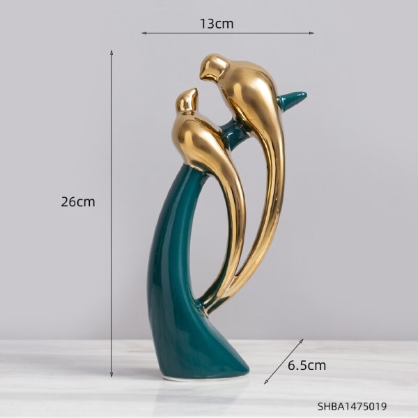 Ceramic Abstract art Small Figurines Creative Nordic Ornaments Bookshelf TV Cabinet Living Room Porch Decorations Easter gift height 26cm