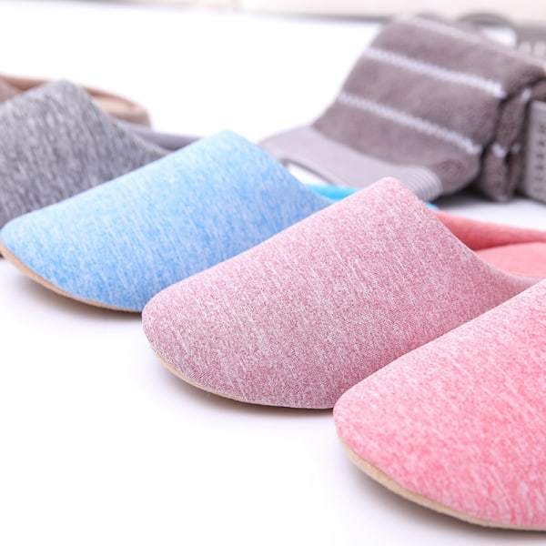 Women Slippers House Soft Home Cotton Slipper Winter Indoor Light Comfort Floor Shoes Men Silence Slides Bedroom Japanese Style Bronze 44-45(suggest 43-44)