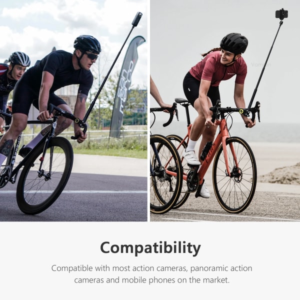 for Insta 360 x3 One X2 Motorcycle Bicycle Bike Handlebar Mount Invisible Monopod Accessories for Insta360 GoPro Camera B