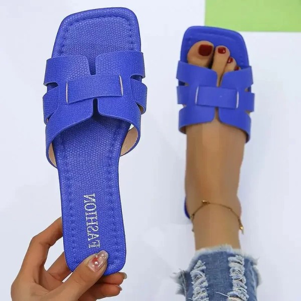 Luxury Summer Slippers Women Flat Outdoor Trend Beach Sandals Female Flip Flops Design Slides Shoes Woman 2024 Big Size 43 Beige 35