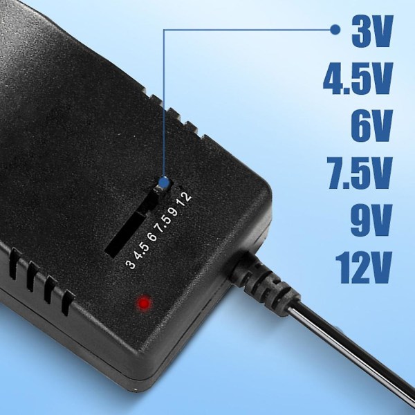 12V 3A 30W Charge Power Supply Charging Cable with 6 Power Adapters Tips EU Plug