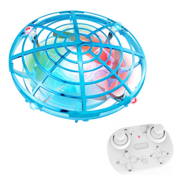 Dazzling Light Remote Control Quadcopter Children’s Toys UFO Levitate Spin 5 Induction Saucer red