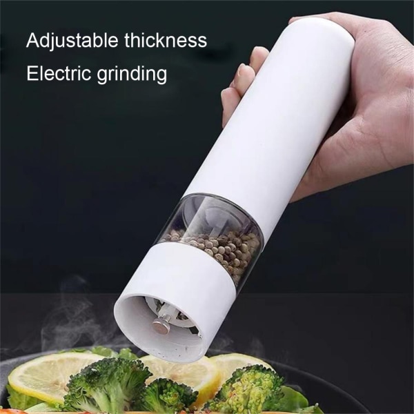 Automatic Salt Pepper Grinder Set Electric Spice Mill For Pepper Spice Adjustable Coarseness Kitchen Grinding Gadgets Red