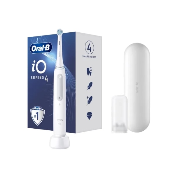 Oral-B iO SERIES 4 Elektrisk Tandborste med Etui Vit