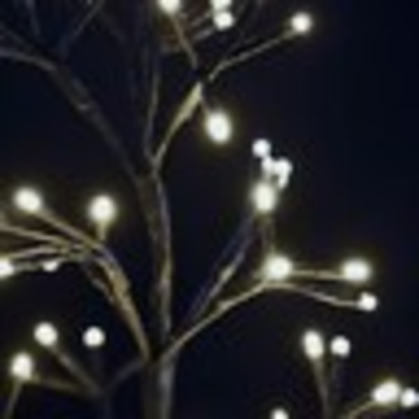 Ljusträd Utomhus 160 LED 1.2m med Timer IP44 svart
