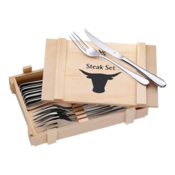 WMF - Steak kniv/gaffel set - 12 st. - 23 cm - rostfritt stål