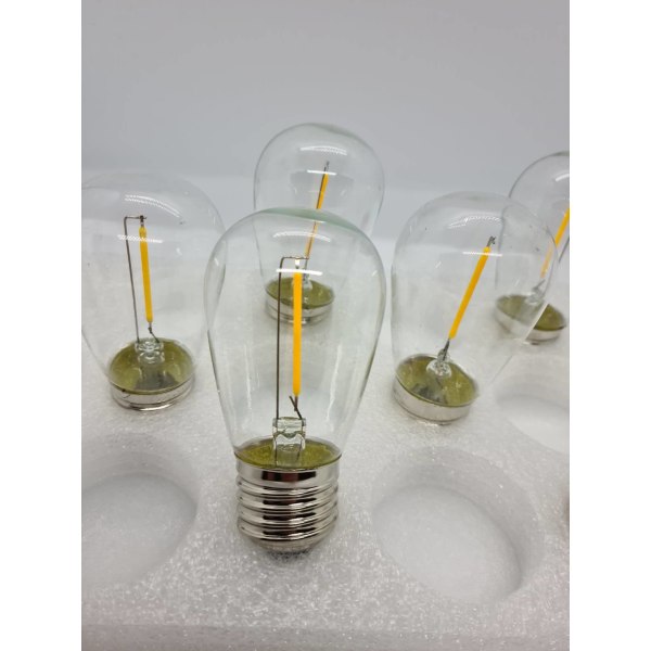 Slitstark E27 LED dimbar lampa 16-pack 1W med frostsäkert glas - Varmvit