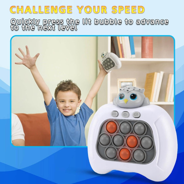 Owl Pop It Game - Pop It Pro Light Up Game Quick Push Fidget Spel