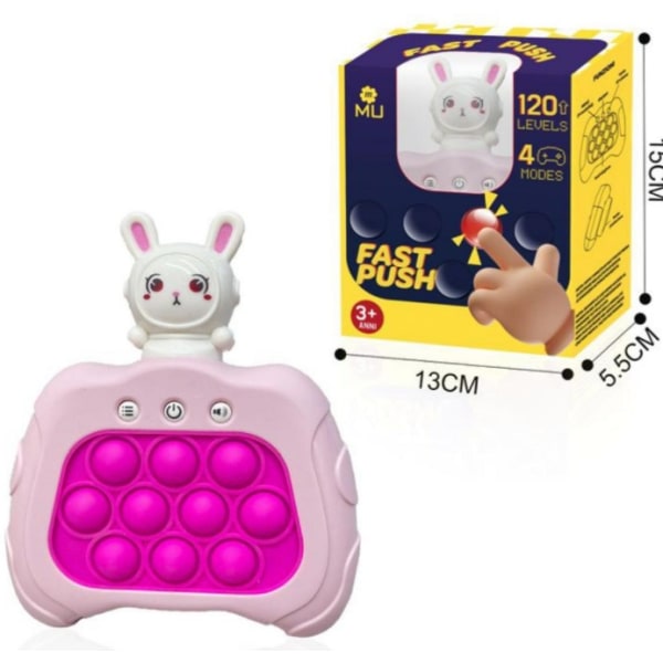 Rabbit Pop It Game - Pop It Pro Light Up Game Quick Push Fidget