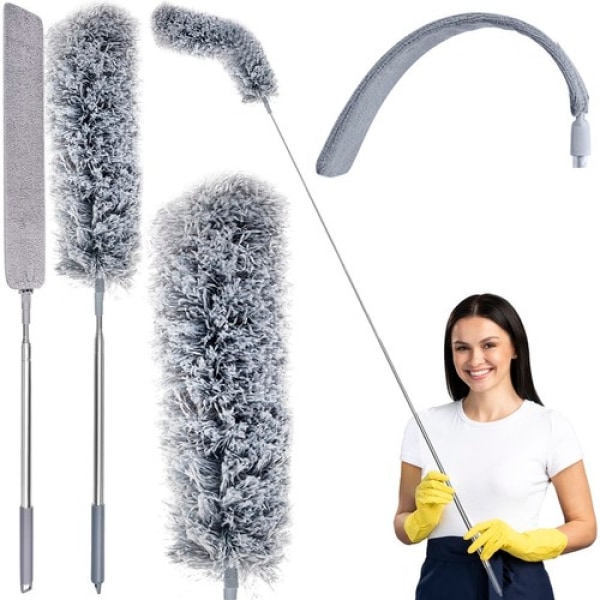 Telescopic dust brush with two attachments  - Enklare rengöring
