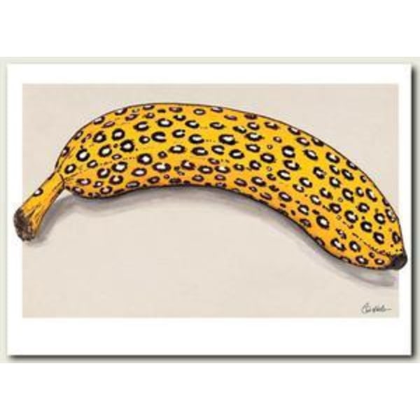 Poster Leopard Banan 50x70 cm.
