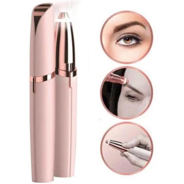 Epilator, Trimmer för Ögonbryn/ansiktshår/näshår/bikinilinje Vit guld